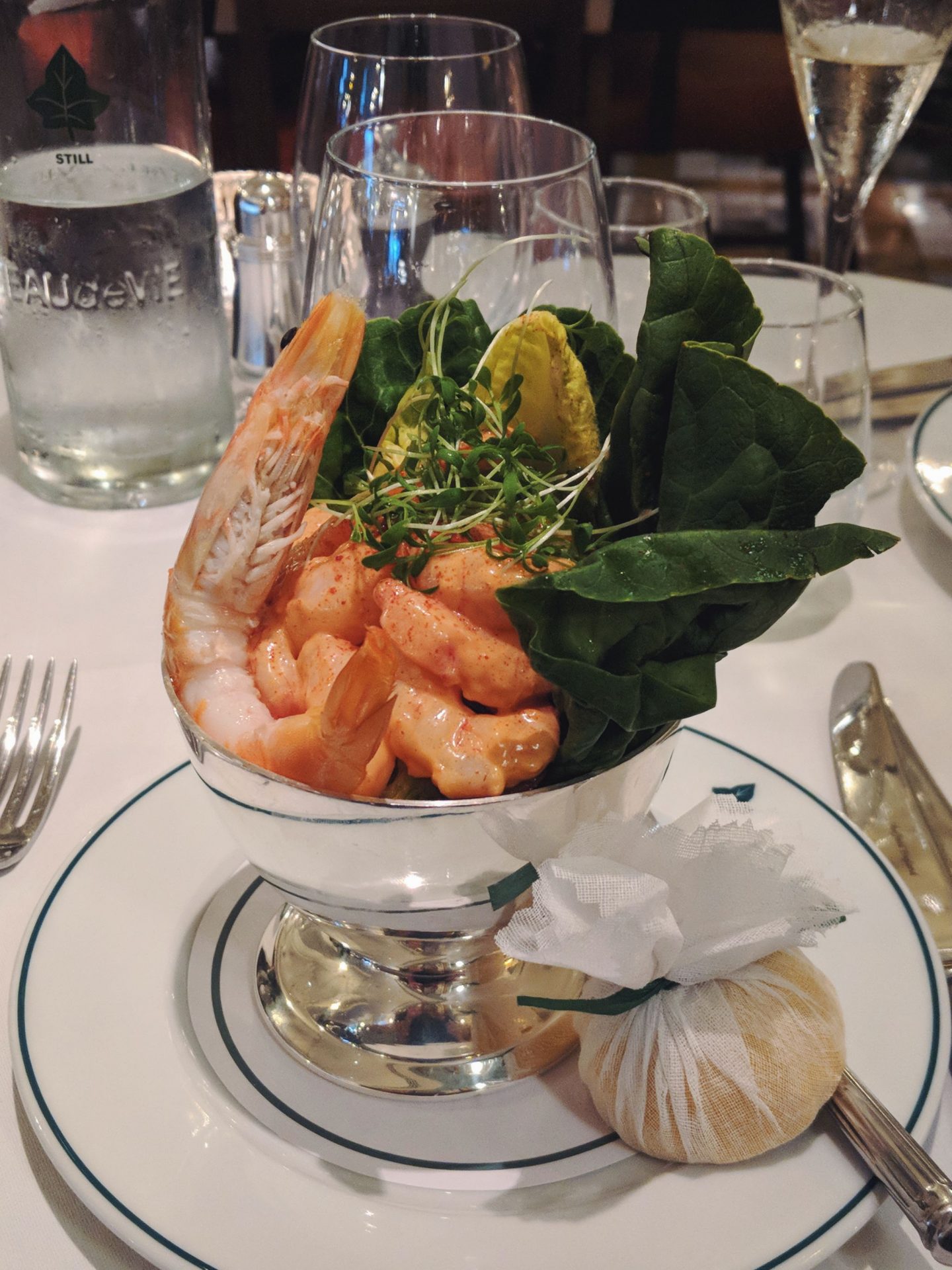 Prawn cocktail starter at The Ivy Winchester